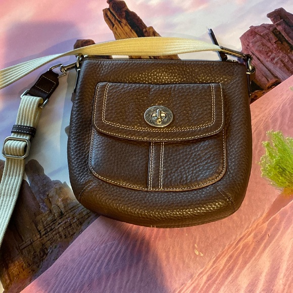 Coach Park Swingpack Brown Leather bag. - Picture 1 of 9